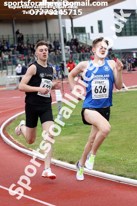 Senior and under-20s mens 800 metres, North Eastern Track and Fields Champs., Middlesbrough. Photo: David T. Hewitson/Sports for All Pics